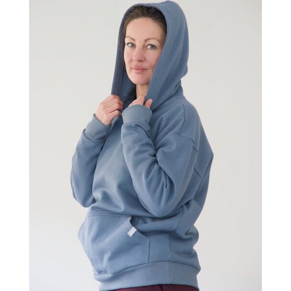 WASNI Oversized Hoodie aus GOTS-zertifizierter Bio-Baumwolle