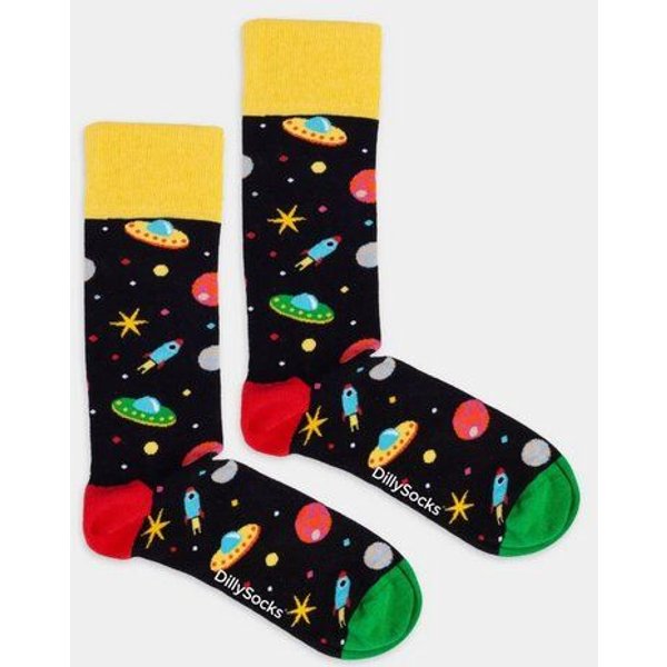 DillySocks Socken Galactic Ride aus Biobaumwoll-Mix