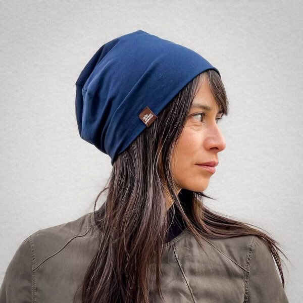 Liebe Deinen Planeten Jersey Beanie Basic aus Bio Baumwolle in 3 Größen - Damen & Herren | lokal handgefertigt in Tirol
