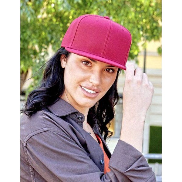 Atlantis Headwear Basecap Kappe Cappy Atlantis Streetwear-Style Flacher Schirm mit Kunststoffverschluss Snap Back