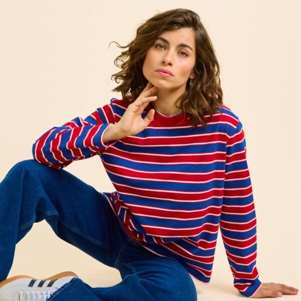 popeia Damen Langarmshirt aus Bio-Baumwolle