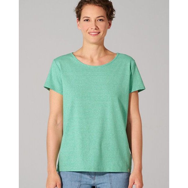 HempAge sommerliches Ringel-T-Shirt aus 55% Hanf, 45% Biobaumwolle