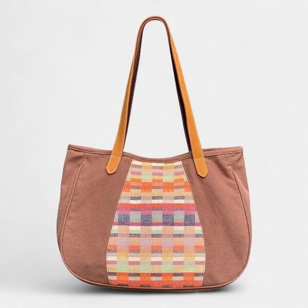 Dragolina Schultertasche/ Shopper Bente mit Webstoff der Pwo Karen