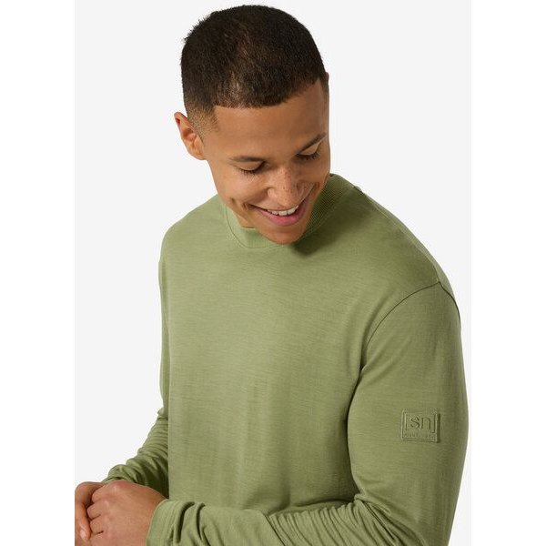 super.natural M CASUAL RIB BIO J LS für Herren, nachhaltig, Merino