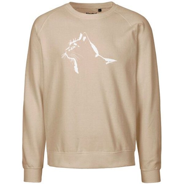 HANDGEDRUCKT "Stubentiger" Unisex Sweatshirt Neutral