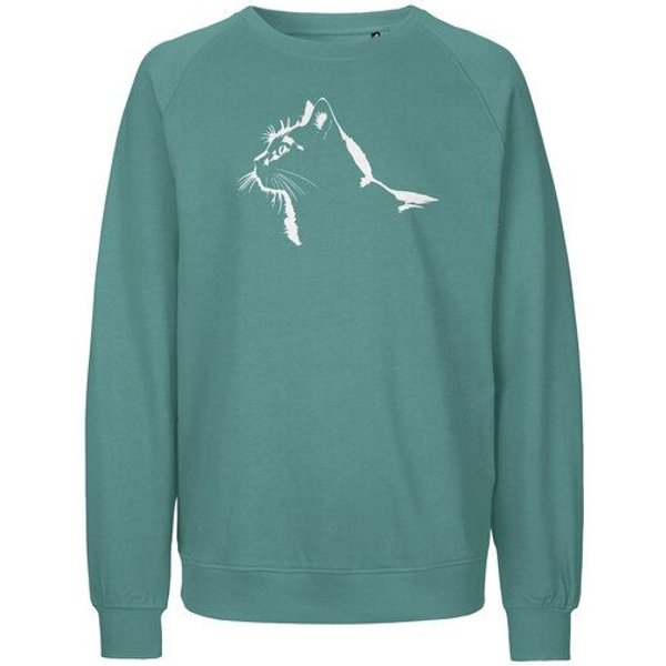 HANDGEDRUCKT "Stubentiger" Unisex Sweatshirt Neutral