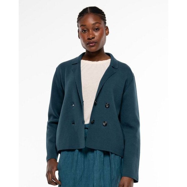 Alma & Lovis Feinstrick-Kurzblazer aus Organic Cotton | Knit Blazerjacke