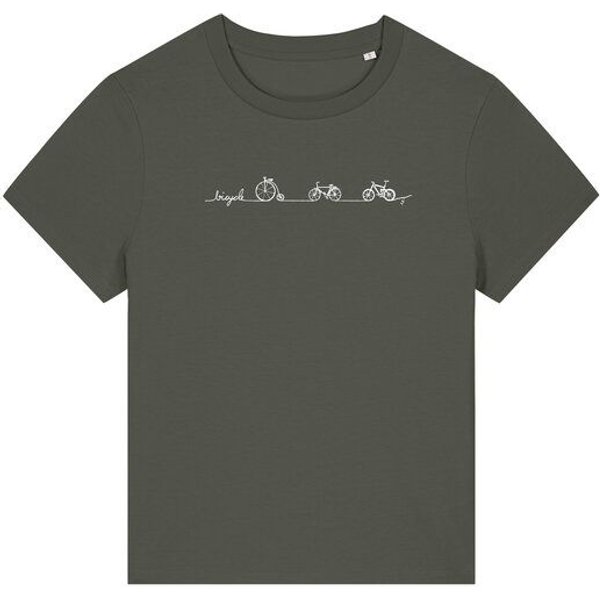 Brandless Biofaires Damen T-Shirt Mediumfit Bicycle Line Nr.5 180g/m² XS - 3XL