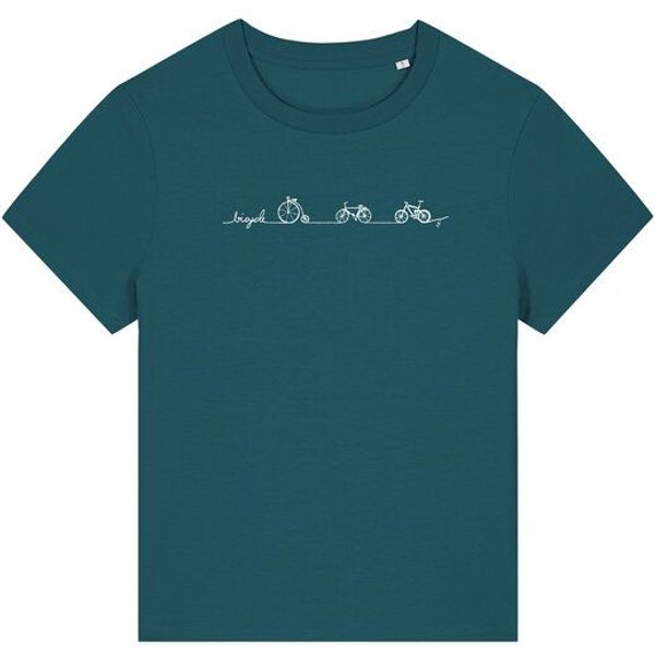 Brandless Biofaires Damen T-Shirt Mediumfit Bicycle Line Nr.5 180g/m² XS - 3XL