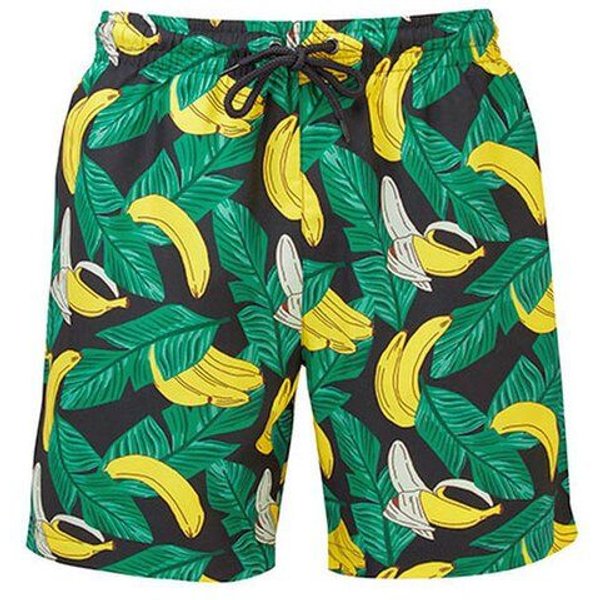 WOMBAT® Schwimmhose Badehose kurze Hose Unisex Gesäßtasche mit Klettverschluss
