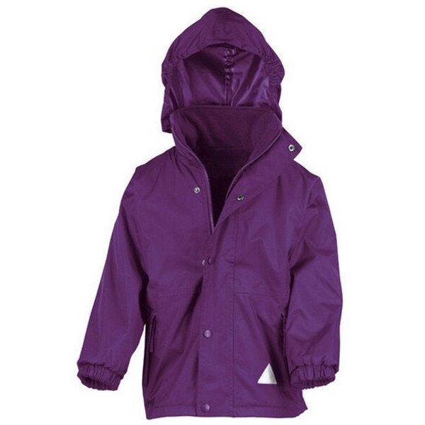 Result Genuine Recycled Kinder Junior Regenjacke Winterjacke Fleece gefüttert