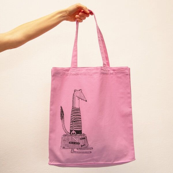 Cmig Reisewiesel Tote Bag / Jutebeutel zum reisen mit Wiesel