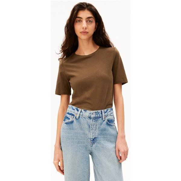 ARMEDANGELS LUALAA Damen T-Shirt aus Leinen-Mix