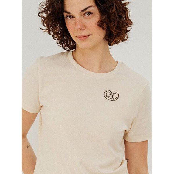 Kultgut Artdesign- Tailliertes Shirt 100% Biobaumwolle /Brezel