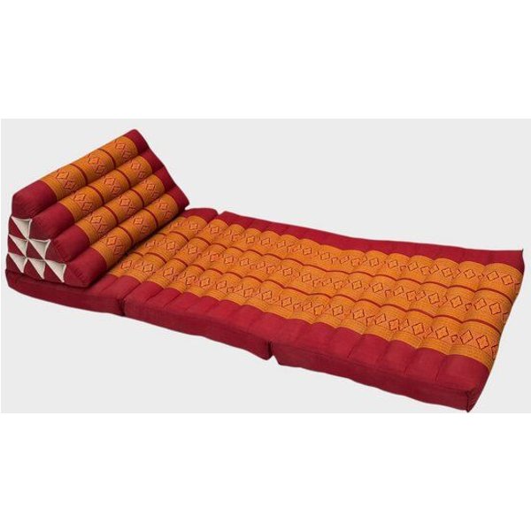 Der Lindwurm Thai Yogamatte- Dreieckskissen mit Kapokfüllung