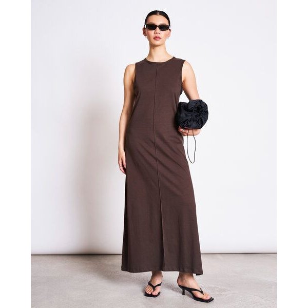JAN N JUNE Ärmelloses Maxikleid CALIA aus Baumwolle