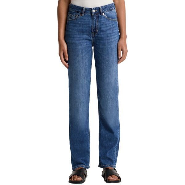Kings Of Indigo Jeans Inoe - Mid Rise Straight - Cotton Flex 9.5oz Mid Worn