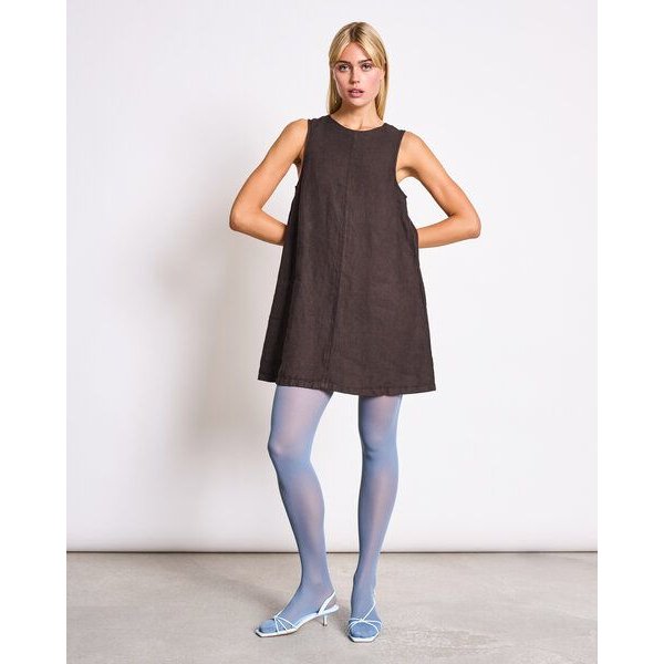 JAN N JUNE Mini-Kleid SALVIA aus Leinen