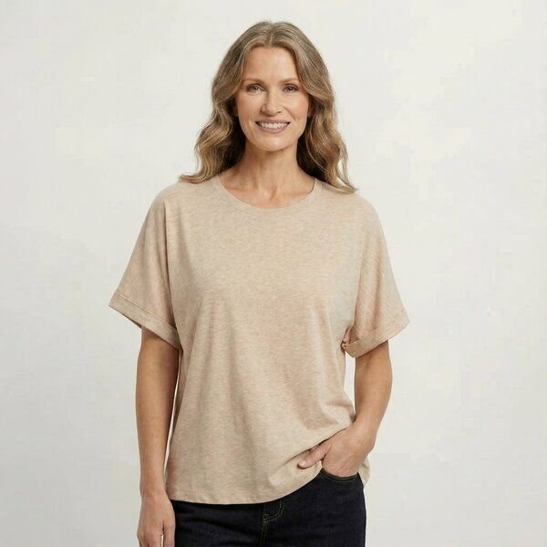 YTWOO Oversize Damen T-Shirt aus nachhaltiger Bio-Baumwolle