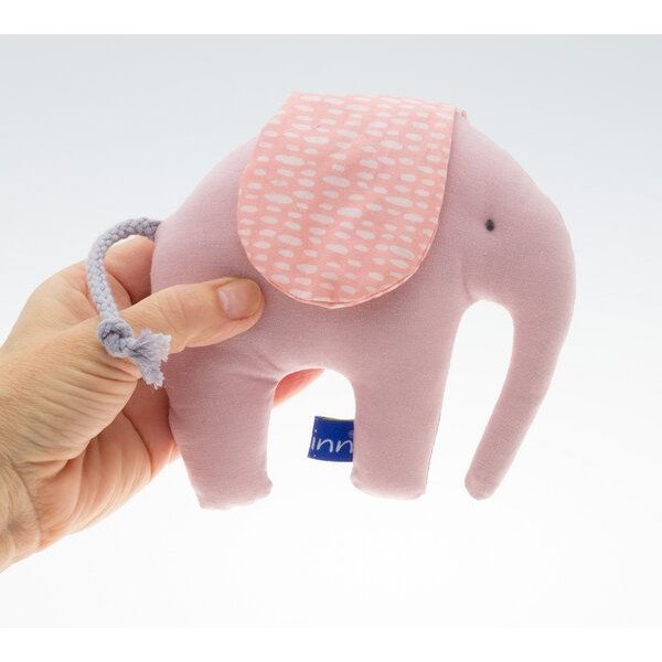 Flosinn Knistertier Baby Kleiner Elefant Bio-Greifling als Geburtsgeschenk