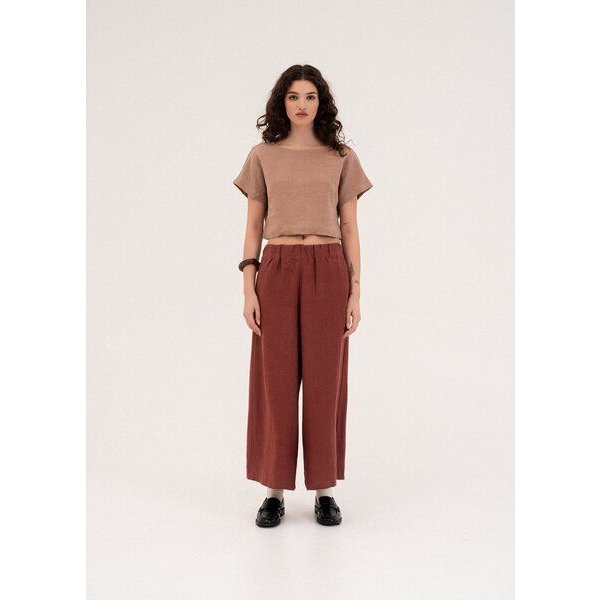 AmourLinen Weite Leinenhose ISABELLA