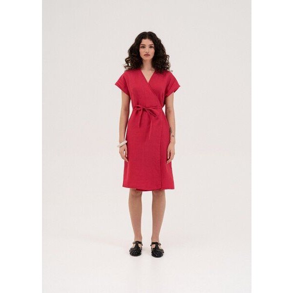 AmourLinen Wickelkleid aus Leinen OLIVIA