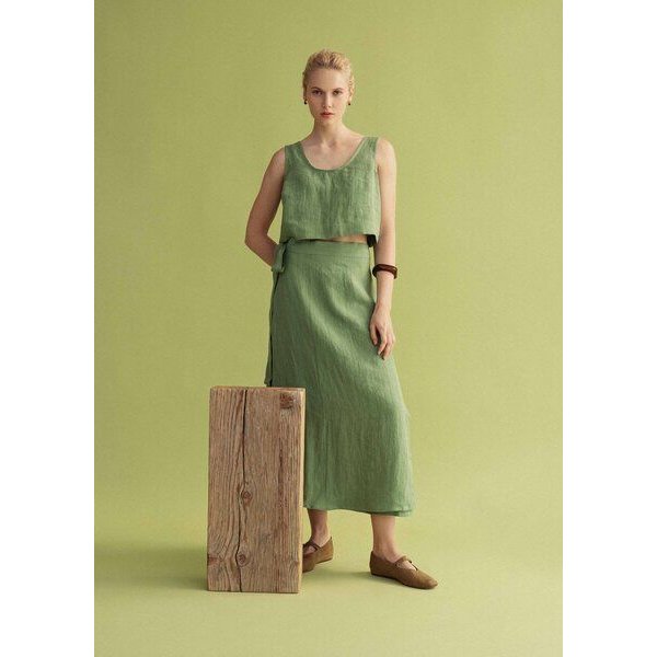 AmourLinen Mini-Leinen-Crop-Top PIPPA