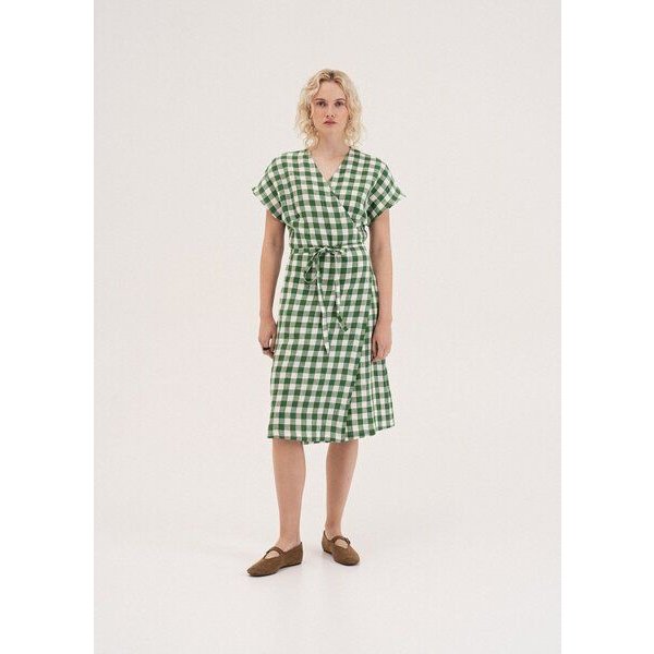 AmourLinen Wickelkleid aus Leinen OLIVIA
