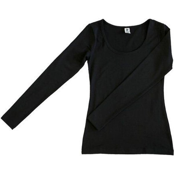 Leela Cotton Damen Langarmshirt Rundhals 5 Farben Bio-Baumwolle T-Shirt 4412