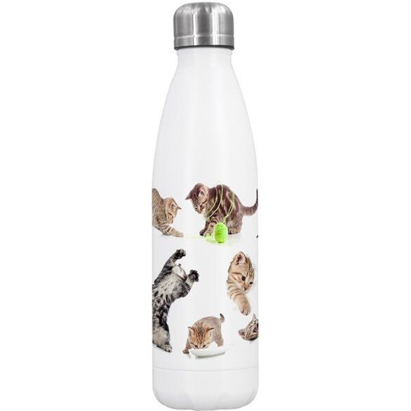Dora's Dora’s Edelstahl-Thermoflasche "Katze" (500ml) – Doppelwandig
