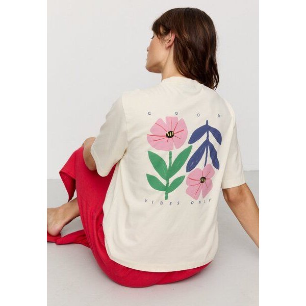 Damen T-Shirt aus Baumwolle - AZOLLA GOOD VIBES - recolution