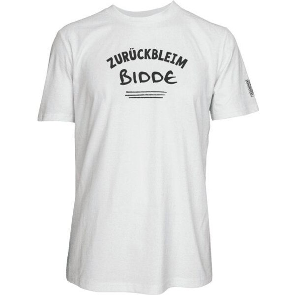 Spirit of Hamburg Biobaumwoll T-Shirt mit Spruch „ZURÜCKBLEIM BIDDE“