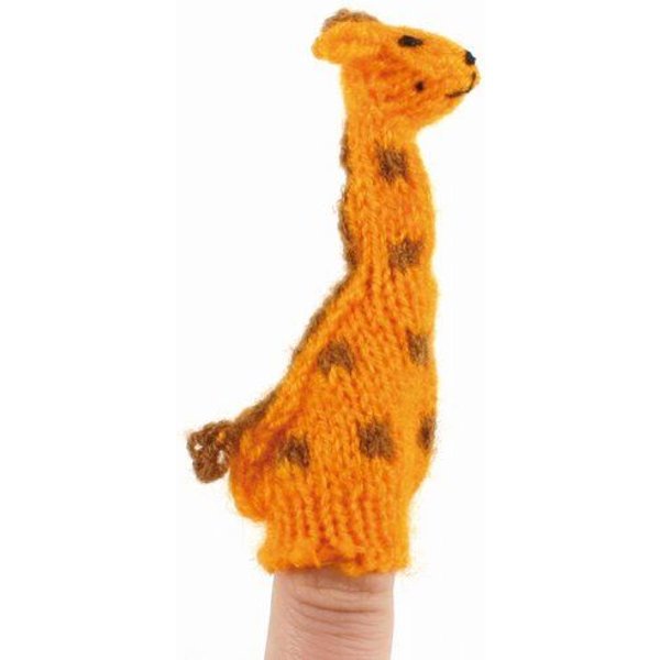 El Puente Gestrickte Fingerpuppe "Giraffe"
