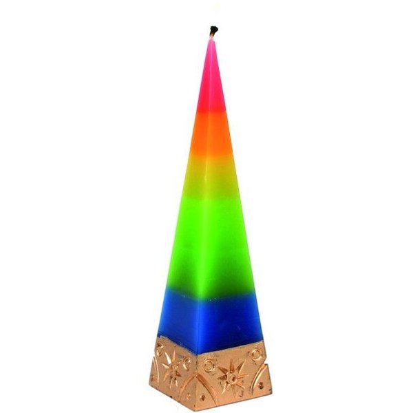 El Puente Pyramiden-Kerze "Regenbogen"