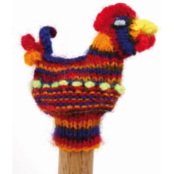 El Puente Gestrickte Fingerpuppe "Henne"