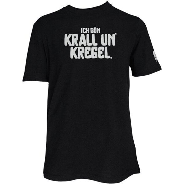 Spirit of Hamburg Biobaumwoll T-Shirt mit Spruch „Ich bün krall un’ kregel“