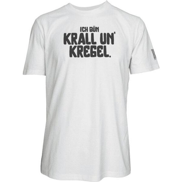 Spirit of Hamburg Biobaumwoll T-Shirt mit Spruch „Ich bün krall un’ kregel“