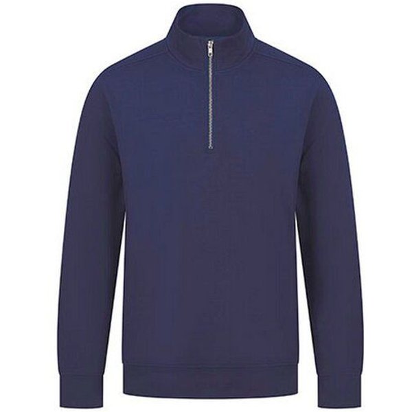 Utopic Unisex Troyer Bio-Baumwolle Sweatshirt Quarter-Zip-Reißverschluss Viertelreißverschluss bis 4XL