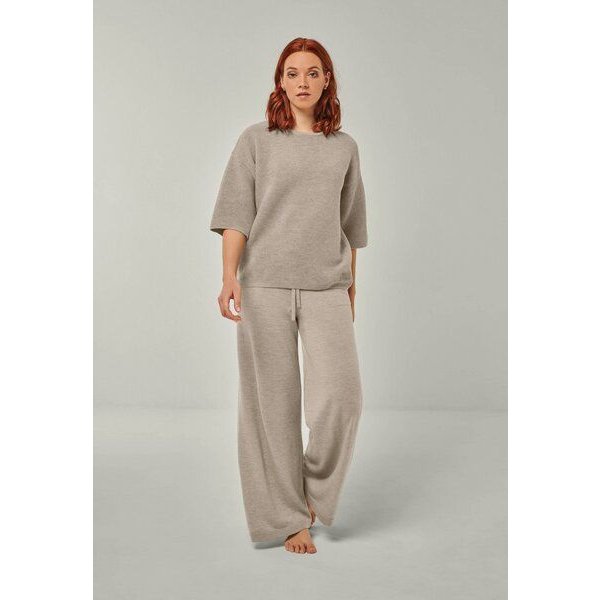 YOU LOOK PERFECT Merino Loungewear Set „Strickpullover Fay & Strickhose Frida"