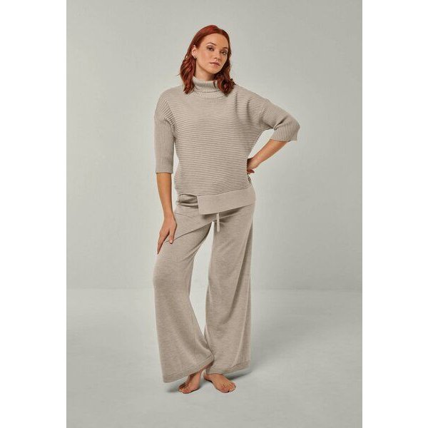 YOU LOOK PERFECT Merino Loungewear Set „Strickpullover Bailey & Strickhose Frida"