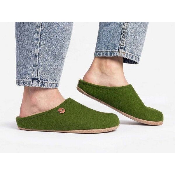 WoolFit Barefoot Barfuß-Hausschuhe – Unisex Filz-Pantoffeln mit viel Zehenfreiheit aus 100% Wollfilz