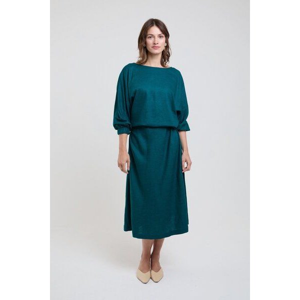 AYANI Andrea Midi Sommerkleid aus ECOVERO & Leinen
