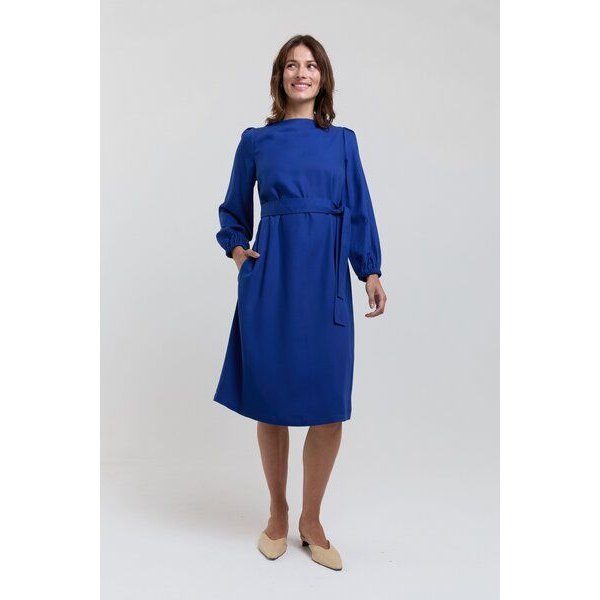 AYANI Mia | Elegantes Midi Langarm Kleid aus ECOVERO