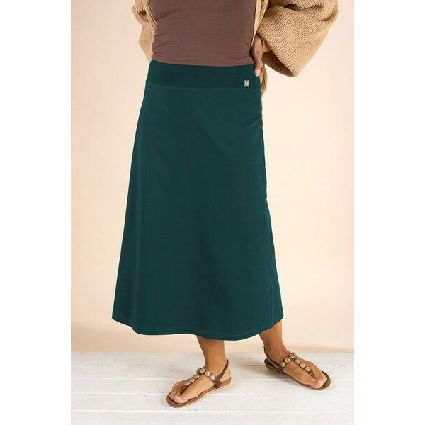 La Gitana Midirock - A-Linien Damen Rock aus Bio-Baumwolle. Modell: "Anella"