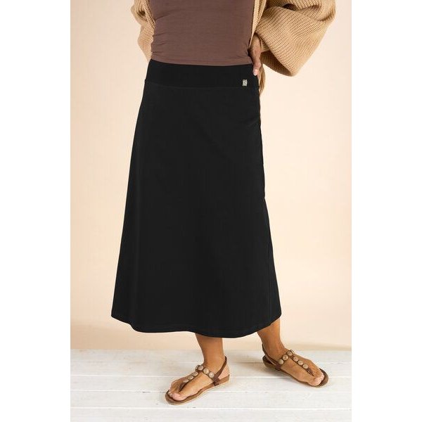 La Gitana Midirock - A-Linien Damen Rock aus Bio-Baumwolle. Modell: "Anella"