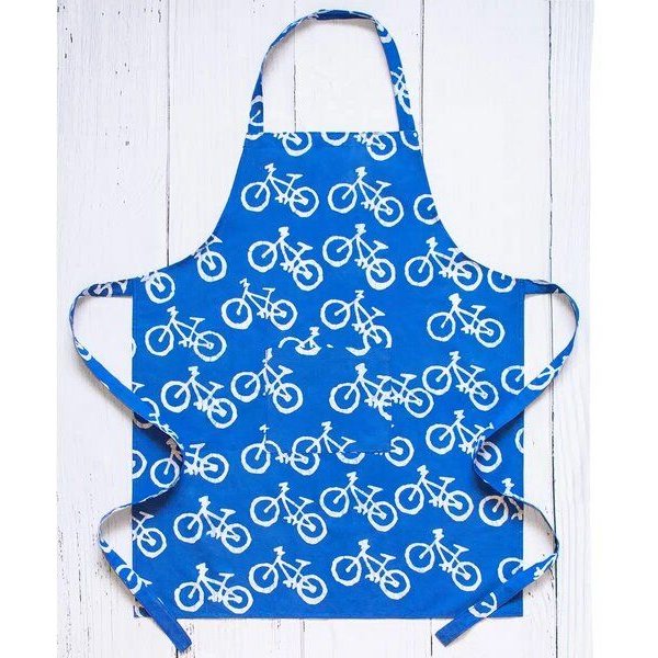 Global Mamas Küchen-Wendeschürze aus Biobaumwolle & Upcycling Mehlsack