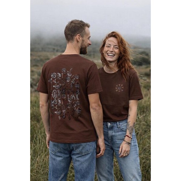 KOKOworld T-Shirt Crow 100% Bio-Baumwolle Fairtrade