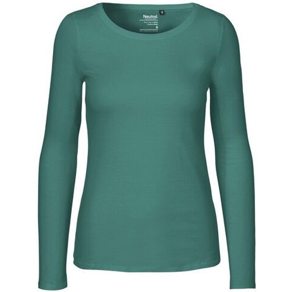 Neutral® Damen Langarm T-Shirt Bio Baumwolle Modern Fit Körpernah geschnitten