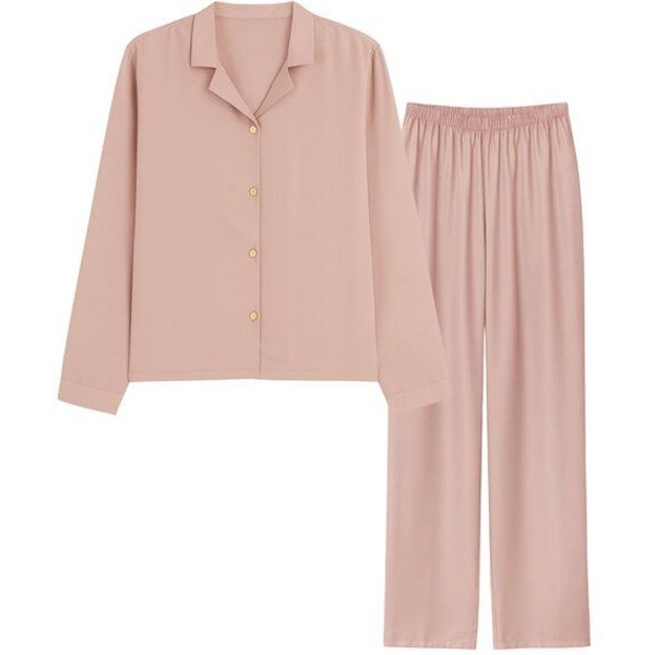 AGA.PIE Damen Pyjama-Set Langarm aus 100% Lyocell aus Bambuscellulose