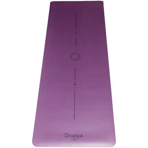 Divasya Yogamatte Naturkautschuk | rutschfester japanischer Grip | 8 Farben | Gurt & Hülle